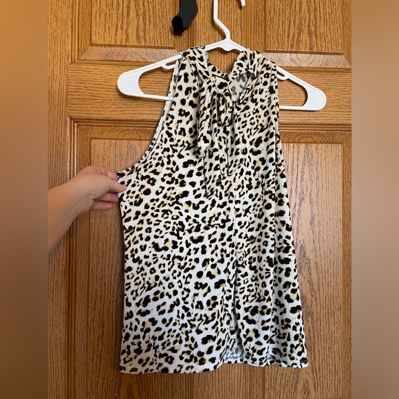 Banana Republic tie cheetah blouse - Picture 5 of 5